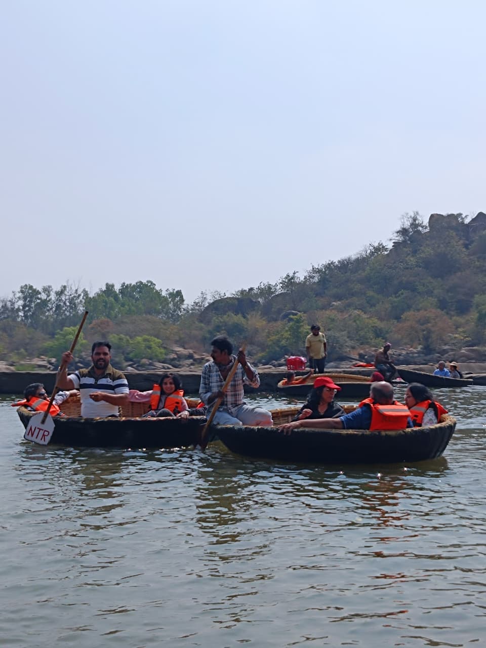 Coracle Ride on the River 🛶 — Rock Shiva Hampi Tours