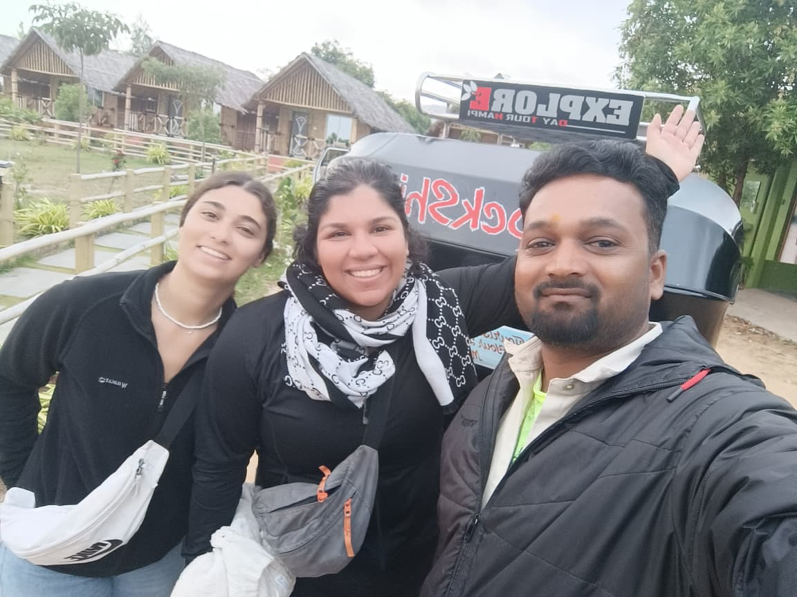 Smiling at Hampi 😊 — Rock Shiva Hampi Tours